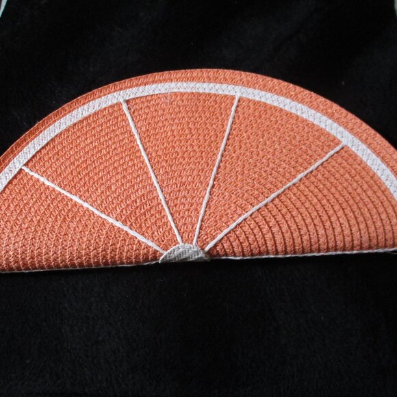 Straw Clutch by Ganz Orange Slice NWT - Picture 1 of 2